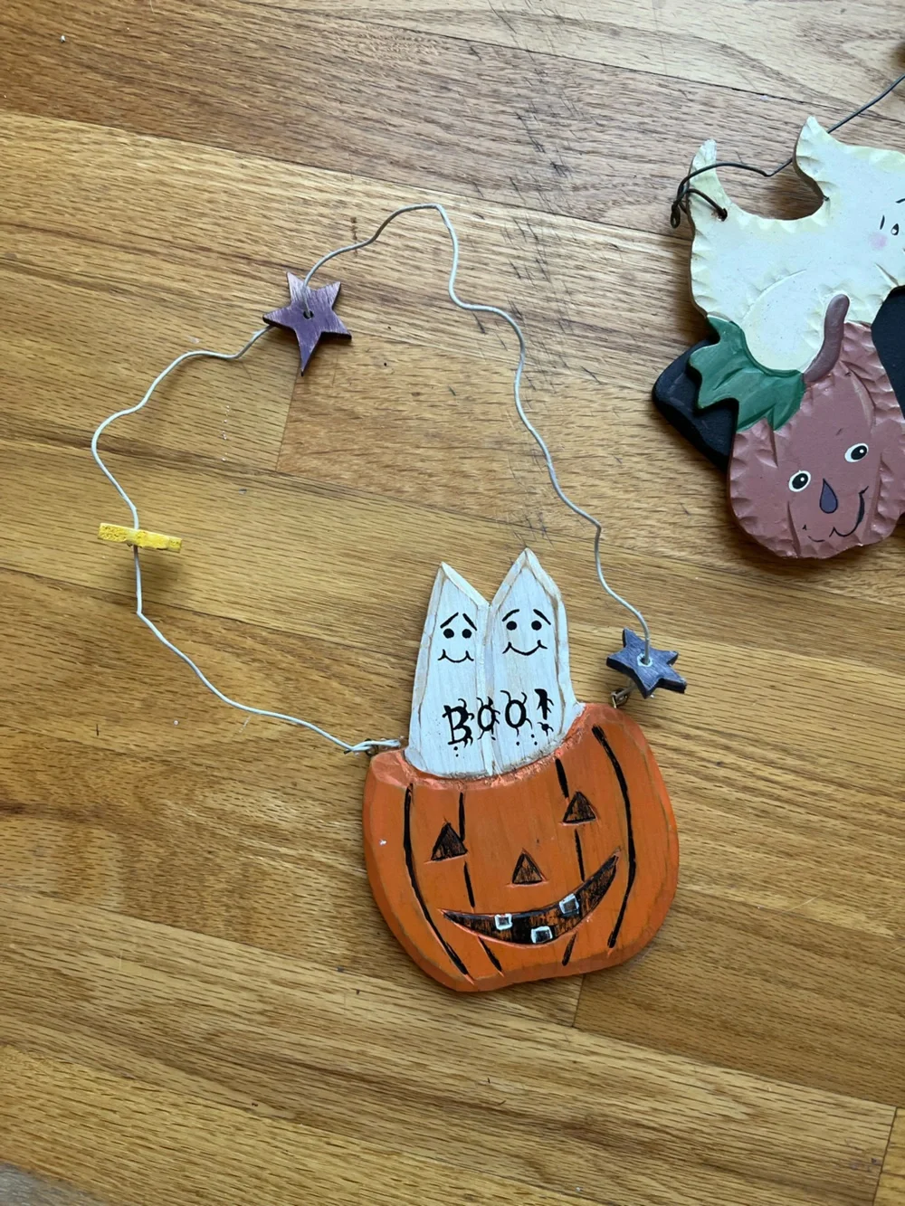 Vintage Wooden Halloween Signs